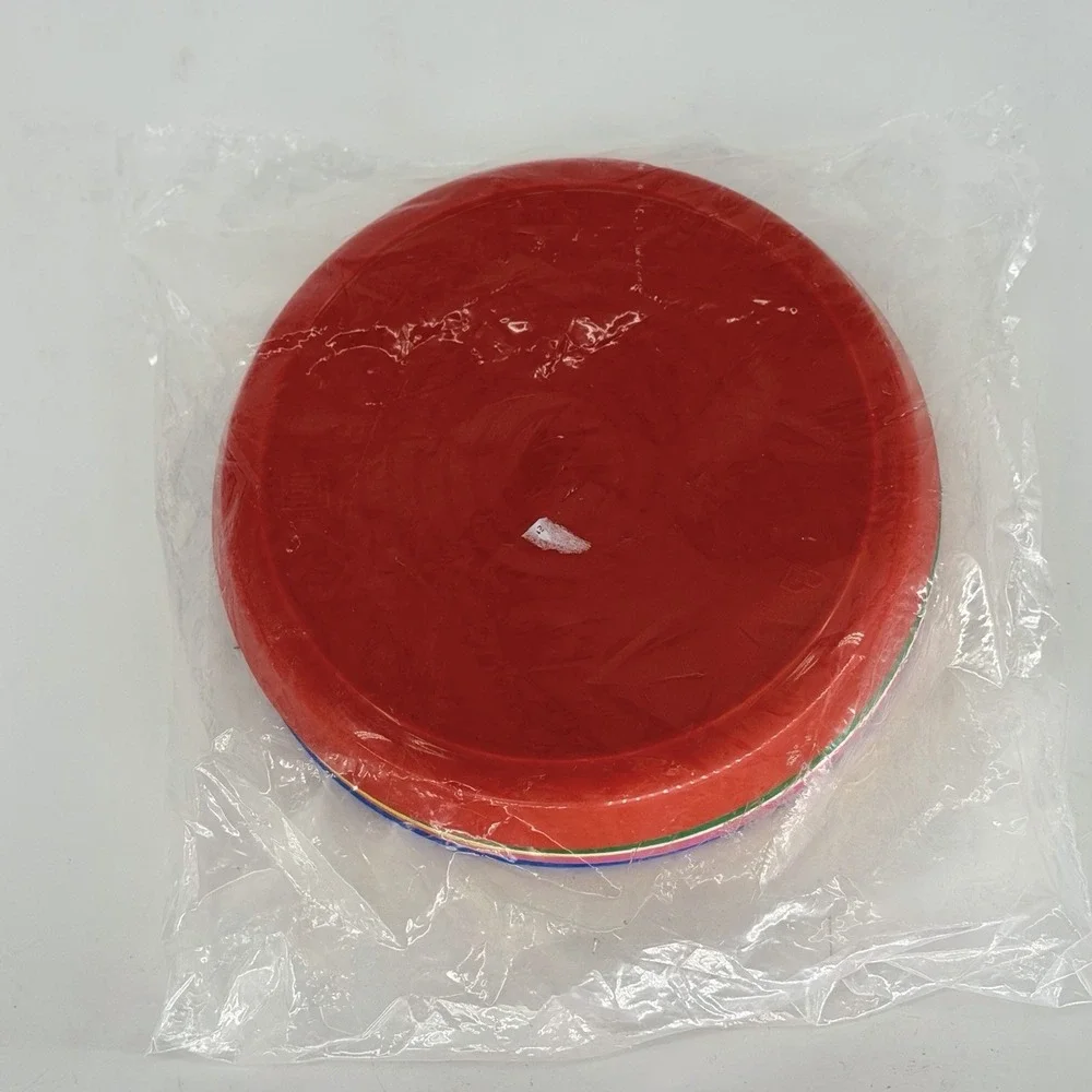 IKEA KALAS Kids Plastic Plates Set of 6 Multicolor BPA Free New Bright Rainbow